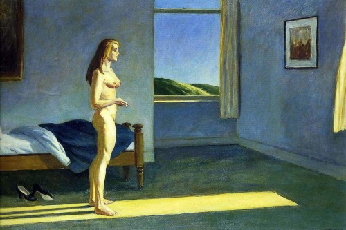 canvasobsession:   Edward Hooper  (thanks wet wolf for the information)  Edward Hopper, of course (canvasobsession isn’t just robbing images in a way that would permit him to remain unnoticed: he can’t even copy correctly the informations