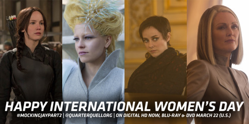 Celebrating the women of The Hunger Games - Happy International Women’s Day!