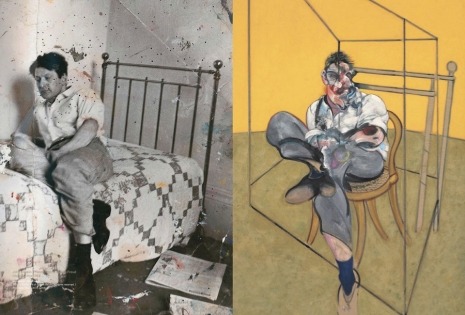 artfreyparis: Bacon’s painting of Freud based on the photograph by Deakin. Bacon