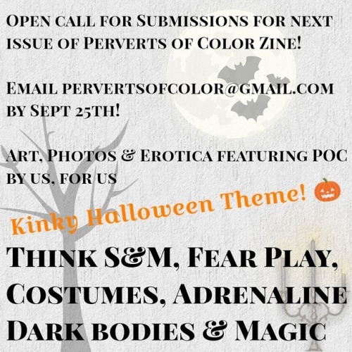 October Issue 5 is open for submissions! Kinky Halloween Theme! You can still submit anything relate