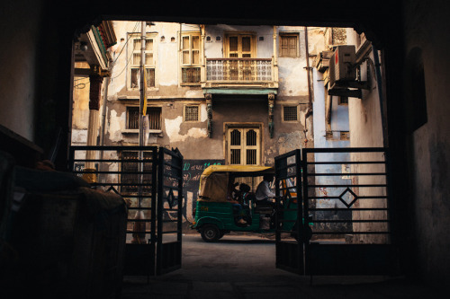 niravpatelphotography: Ahmedabad, India.  The tunnel where my father watched rickshaws pass by 