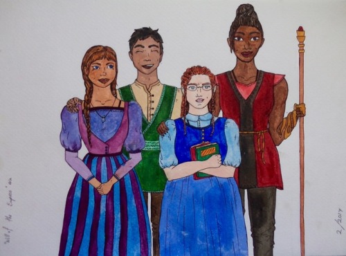 Emelan kids around the time frame of The Will of the EmpressMore Tamora Pierce art here