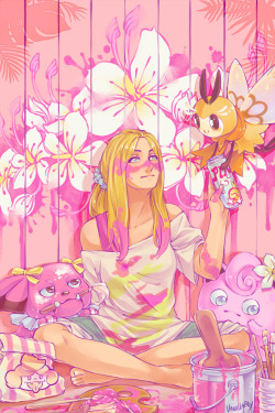 vanillafry: Pre-orders just ended, so here’s my full piece for the Alolan Ladies Zine +some close-ups of bits that I personally liked! I’m so glad i got to draw Mina, i think anyone who has drawn can personally relate to her 🎨    @zodiaczines