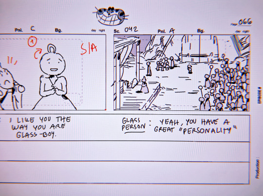 hannakdraws:Storyboard panels from Adventure Time - Distant Lands: Obsidian  by writer/storyboard artist Hanna K. Nyström