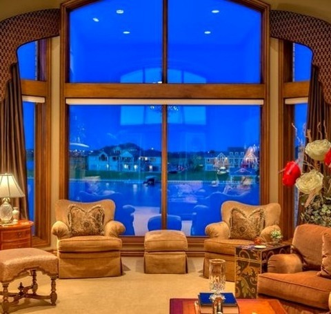 Living Room Enclosed OmahaAn Illustration Of A Sizable, Traditional, Enclosed Living Room With Brown