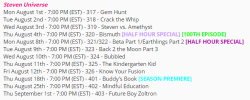 The-World-Of-Steven-Universe:    “Steven Universe” (Episode List) (August-September)