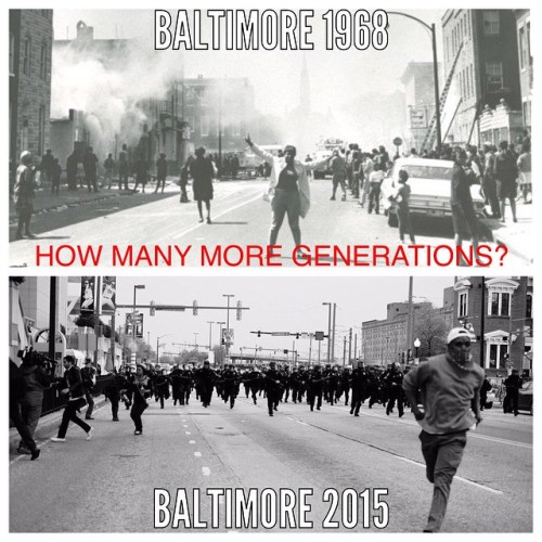 breenewsome:  How many more generations of this? #BlackLivesMatter #FreddieGray #Baltimore