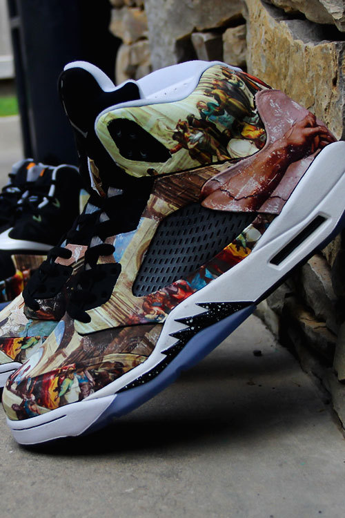 airville:  Custom Renaissance Jordan 5s by CWhitt 