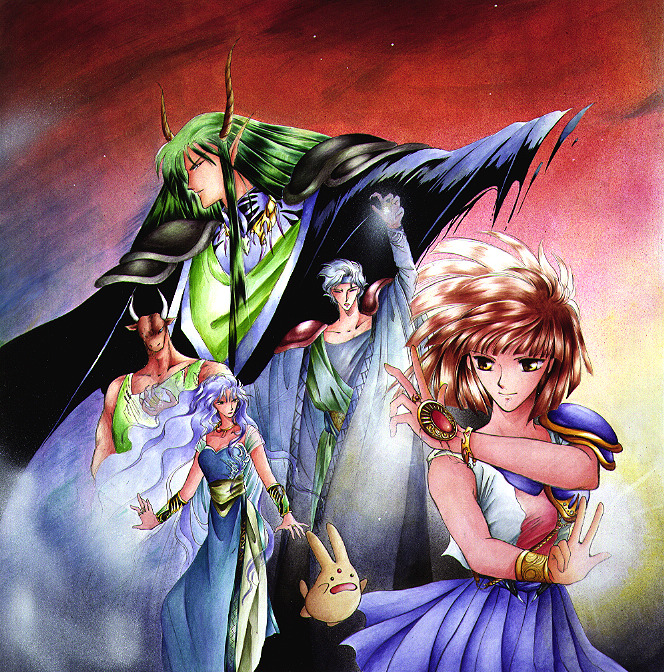 The full artwork from the cover art of Madou Monogatari 1-2-3 on the MSX2 on the COMPILE GALLERY 123 〜ぷよぷよーそして魔導物語へ〜 CD-ROM. (Though it likely had more uses than that.) I kinda lied with the last post. This is used for the MSX2 Game. But it’s serial...