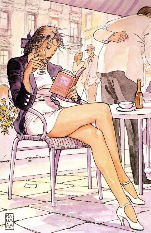 vibrant-exploration-scoobydooooo:  FROM :  fulvio-23  -    Milo Manara - Donna moderna, 1997   