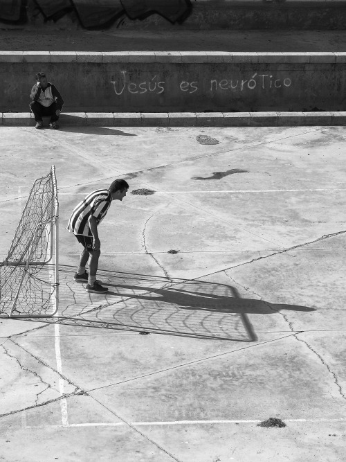 El portero de futbol