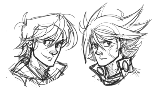 siriniel:The only sketches I liked from today… :/ Trying out a bit of a different style with 