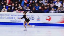 blckbetty:figure skating meme: [1/?] favorite female skaters: carolina kostner“Sometimes, when I am 