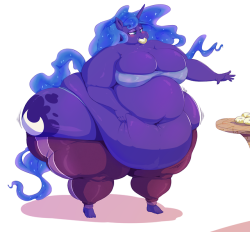 Commission for ponytastic of a fatty Luna