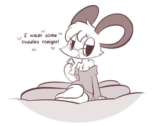 theartmanor:Gotta be on your toes and react as soon as she wants the cuddles.X3