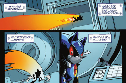 Breezie the hedgehog and Neo Metal Sonic