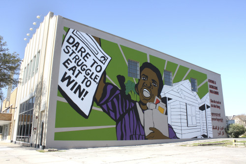 The People’s Plate employs murals, posters, promotional materials, lunch boxes, and public programs 