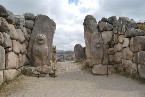 The “lion gate” at the ancient city of Hattusa, in modern Turkey. Hattusa was the capital of the Hit