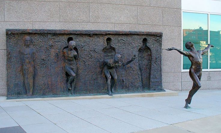 arts-library:break through from your mold, by zenos frudakis.  