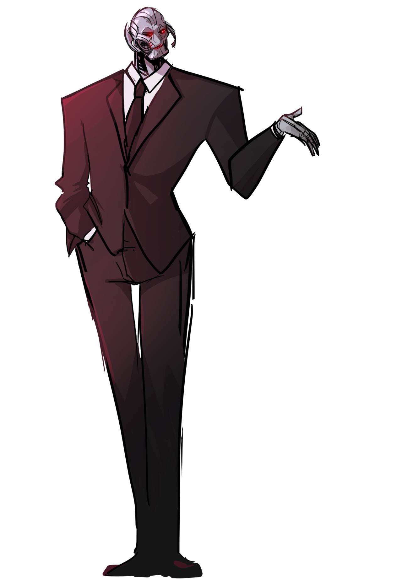 herzspalter:  Ultron in a suit, hi, I like robots.