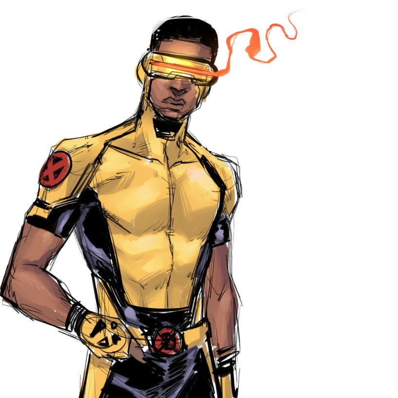 John Boyega as Cyclops sketch by Kalhuset