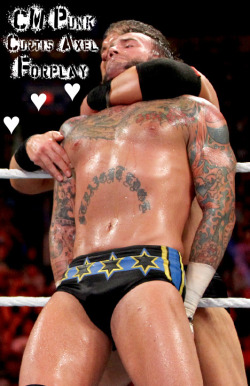 jasindarkblood:  CM Punk and Curtis Axel get Kinky ♥  That&rsquo;s Hot! ;)