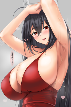 a-titty-ninja:  「大鳳」 by 蛾蝶 | Twitter๑ Permission to reprint was given by the artist ✔.