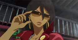 ardnale: open-plan-infinity:  sapphic-enigma:  What anime is this from?    Michiko &amp; Hatchin     Love this 