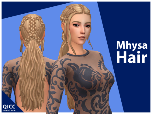 qicc:Mhysa HairA hairstyle inspired by Daenerys Targaryen from Game of Thrones. Base game compat