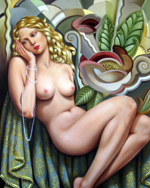 sirensandsatyrs: zurumba: Catherine Abel  Australian painter Catherine Abel was born in 1966.