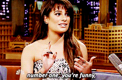 fallontonight:  Lea Michele and Jimmy break down how he made his new album Louder!