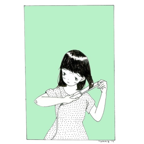 sleepyberry:  ボブにしたから朝の日課が1つ増えたこと 
