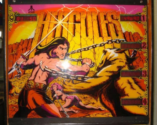 The largest pinball machine in the world: Atari’s Hercules (1979). 