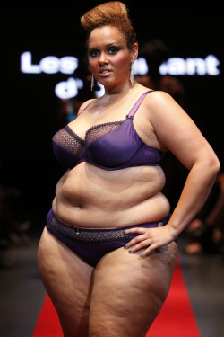 defnotyouraveragewoman:  sfs-n-hiding:  sourcedumal:  jellobatch:  coderedillniggaalert:  planetofthickbeautifulwomen: Hyslyne Blanchon Representing Plus Size Women @ The Pulp Fashion Week 2013 in Paris, France.  the thing i have about typical “plus