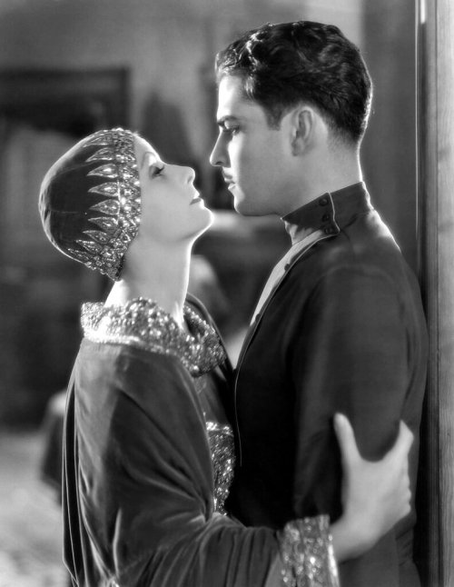 Greta Garbo and Ramon Navarro in a publicity image for “Mata Hari” (1931)