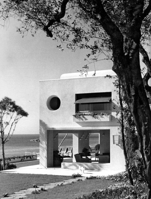 wmud: gio ponti - villa donegani, strada nazionale aurelia, bordighera, liguria, italia, 1940