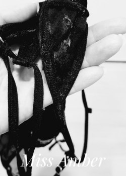 serve-miss-amber:  My post from a few days ago of my wet panties garnered a fair bit of attention. Some of my friends expressed disbelief that I was able to get quite so wet. I genuinely do when I’m turned on. Here’s another shot to prove that I cream