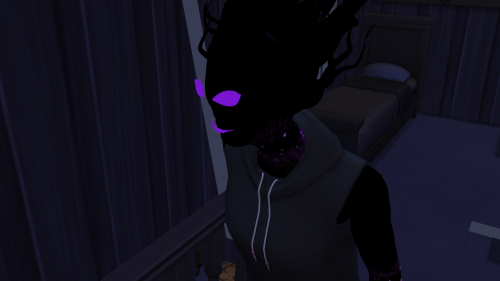 zaneida-and-sims4:Shadow Ghost Face Base game compatible _face_ for male and female+ Black Void 