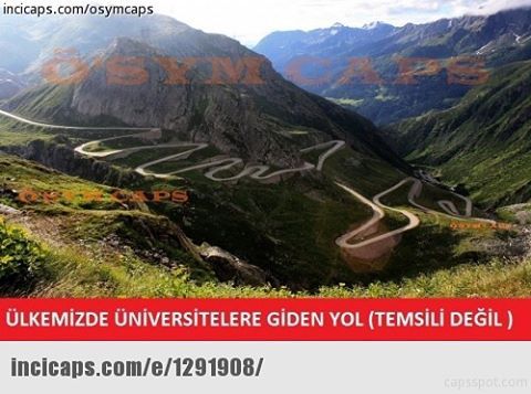 Ülkemizde üniversitelere giden yol