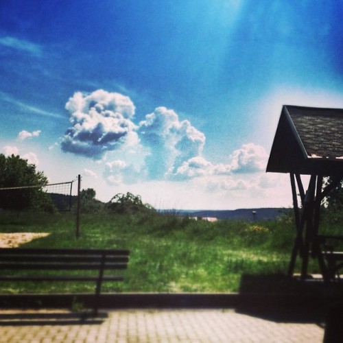 Best workingplace ever #work #summer #sun #blue #sky #relax (hier: Jugendzentrum Treffpunkt)