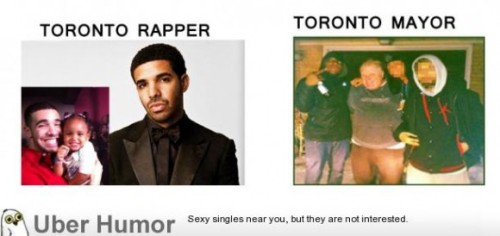 omg-pictures:  Toronto, where the mayor has more street cred than the rappershttp://omg-pictures.tumblr.com 