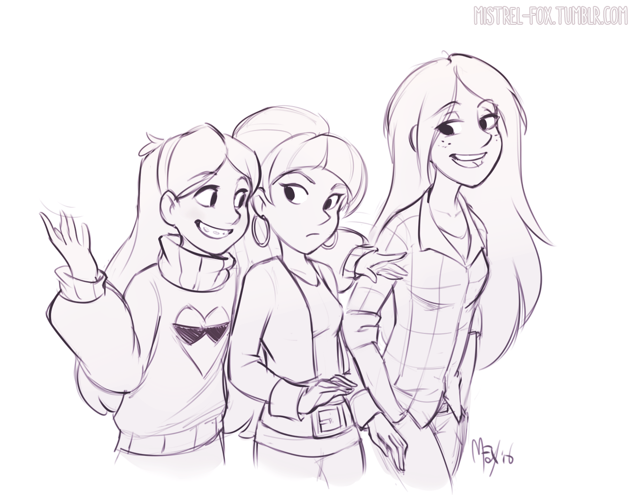 mistrel-fox:  batch of GF sketch commissions for @new-gin-clever-title-goes-here
