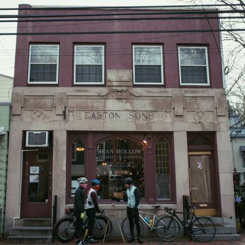 So typical of a bunch of cyclist robbing a coffee shop #cycling #outsideisfree #roadslikethese #ex