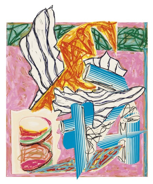 ochyming: FRANK STELLA  USA, b. 1936 And the Holy One, Blessed Be He, Came and Smote the Angel 