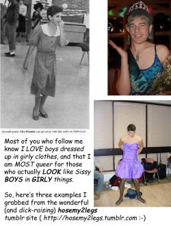 tiedupsissy69:  Sissy BOYS in GIRLY things. :-)  express yourself, it&rsquo;s overpowering