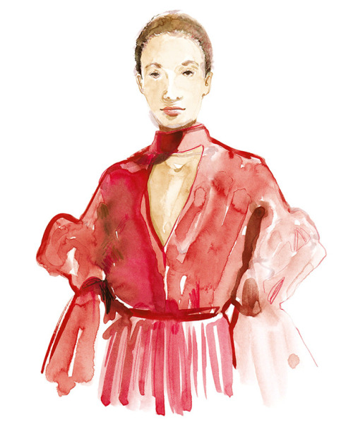 On the last day of @LondonFashionWk I had the pleasure of sketching backstage during the @TEATUMJONE