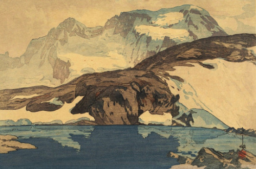 mu-neutrino:Woodblock prints by Hiroshi Yoshida