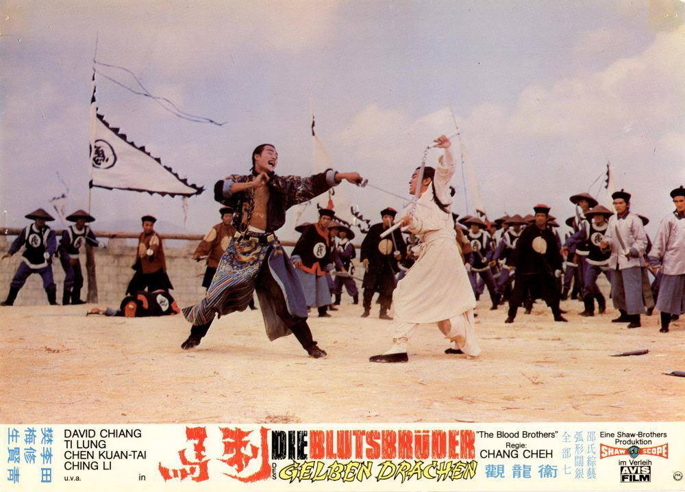 guts-and-uppercuts:  German lobby card set for “Blood Brothers”.