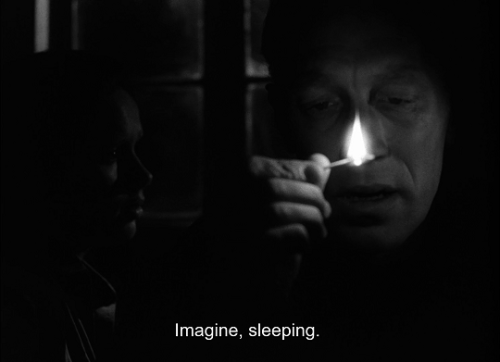 barcarole: Hour of the Wolf (Vargtimmen), dir. Ingmar Bergman, 1968.