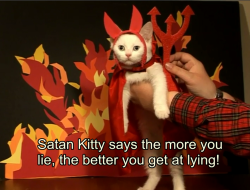 unimpressedcats:  thank you satan kitty 